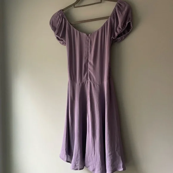 Reformation Hummingbird Dress in Lilac 2